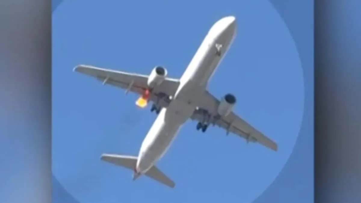 American Airlines Flight Returns to Vegas Airport Due to Engine Issue, Flames Sighted